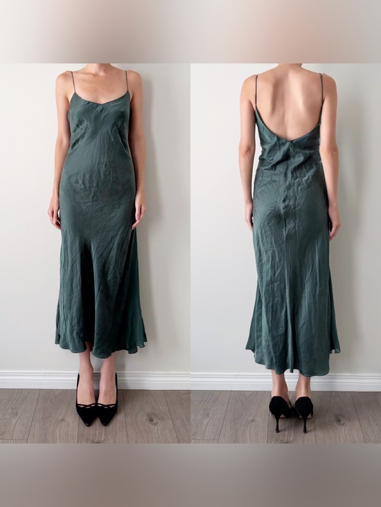 La SENZA Other - La Senza emerald green 100% silk maxi slip dress